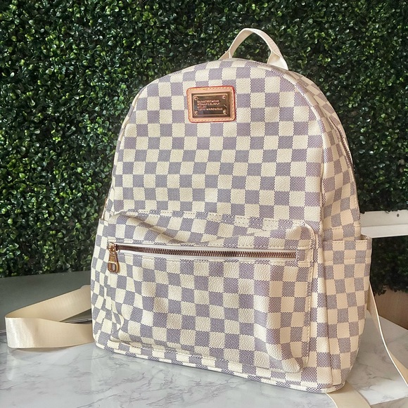 boutique Handbags - Checkered Backpack